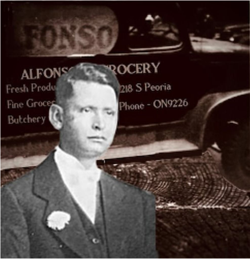 Portrait of Alfonso Zuniga, circa 1929, Maxwell Street Market, Chicago, IL